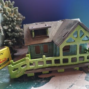 3D Wooden Farmhouse with Porch